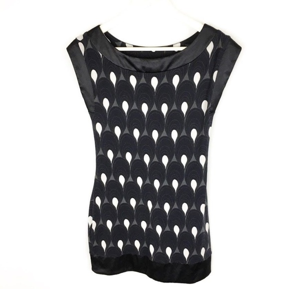 Express Tops - Express (O2-07) Women's XS Black Tunic Blouse